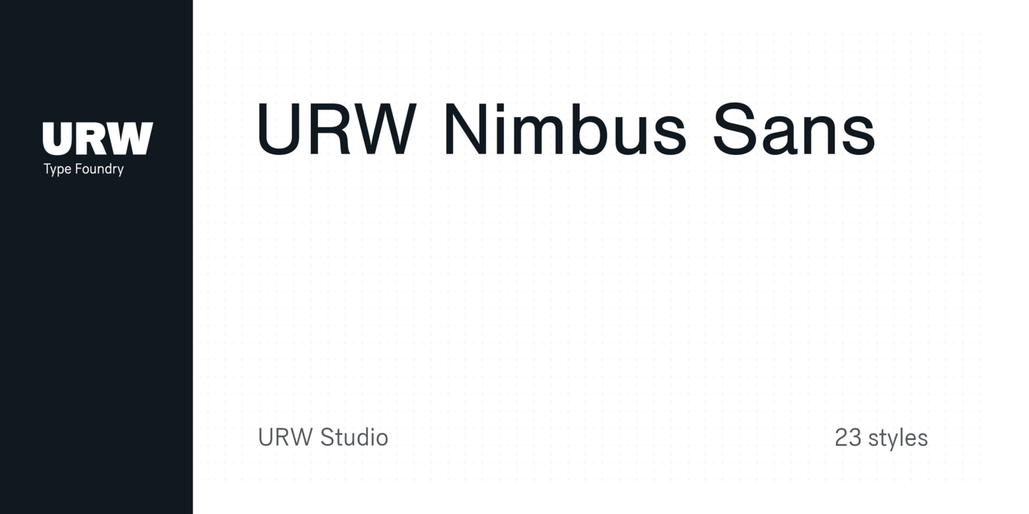 Пример шрифта Nimbus Sans CHS