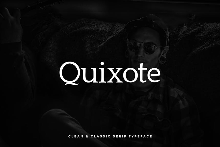 Пример шрифта Quixote