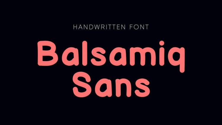 Пример шрифта Balsamiq Sans