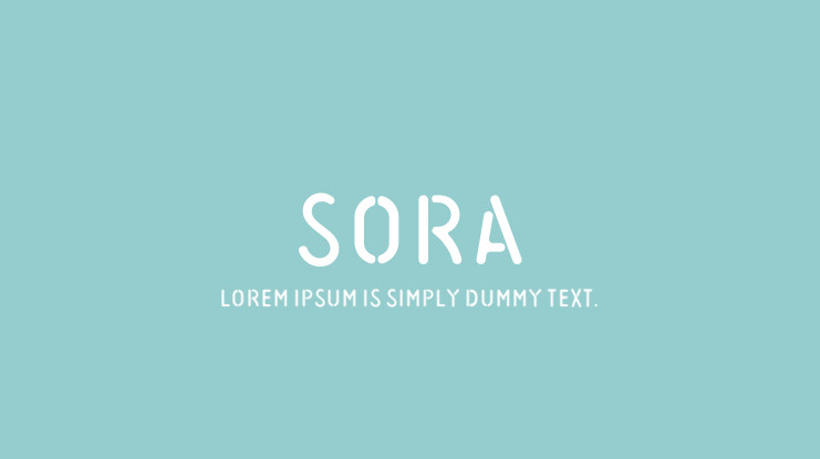 Пример шрифта Sora