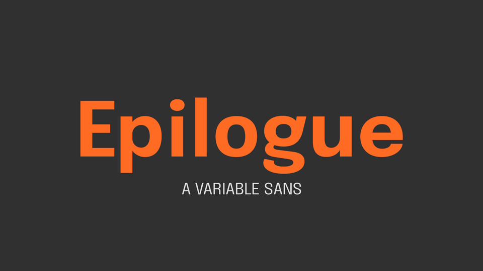 Пример шрифта Epilogue