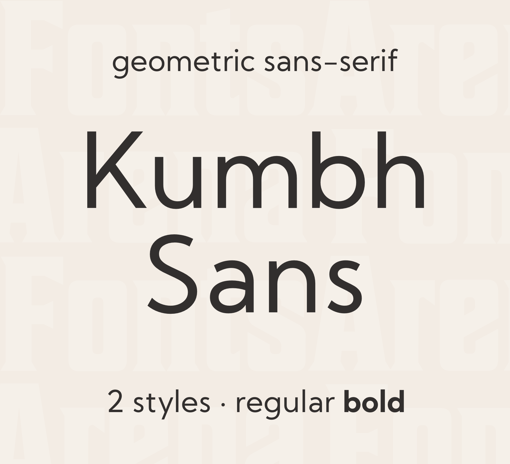 Пример шрифта Kumbh Sans