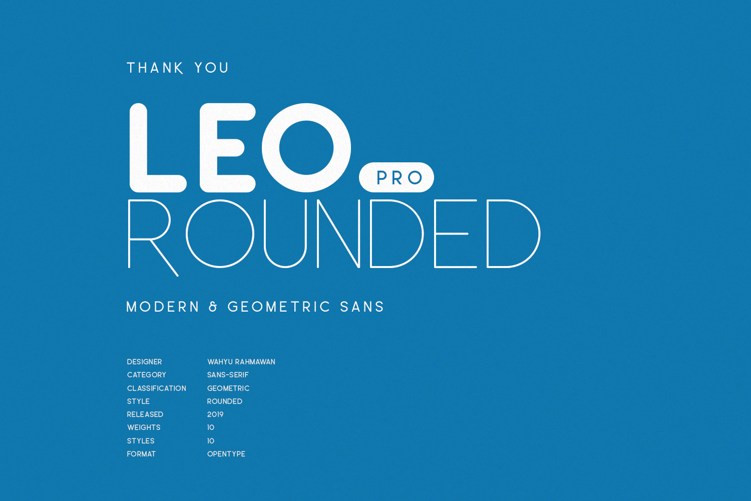 Пример шрифта Leo Rounded Pro