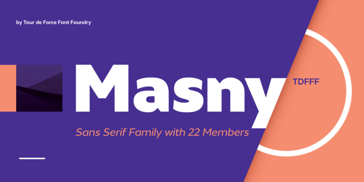 Пример шрифта Masny