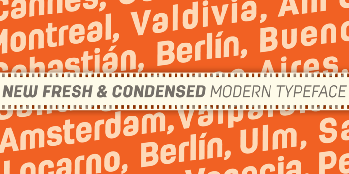 Пример шрифта Moderna Condensed Bold Condensed Italic