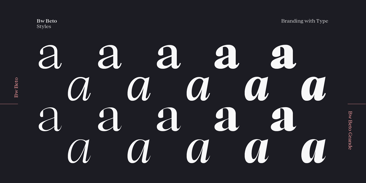 Пример шрифта Bw Beto Grande Medium Italic