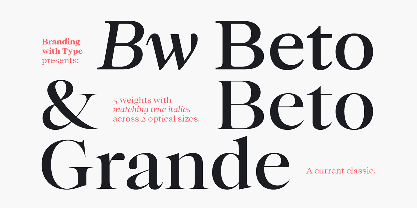 Пример шрифта Bw Beto