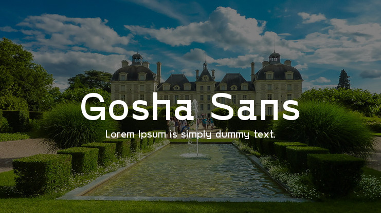 Пример шрифта Gosha Sans