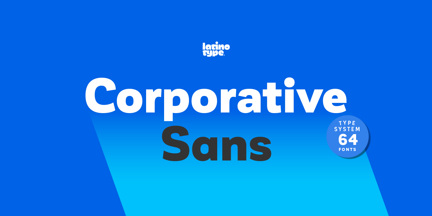 Пример шрифта Corporative Sans