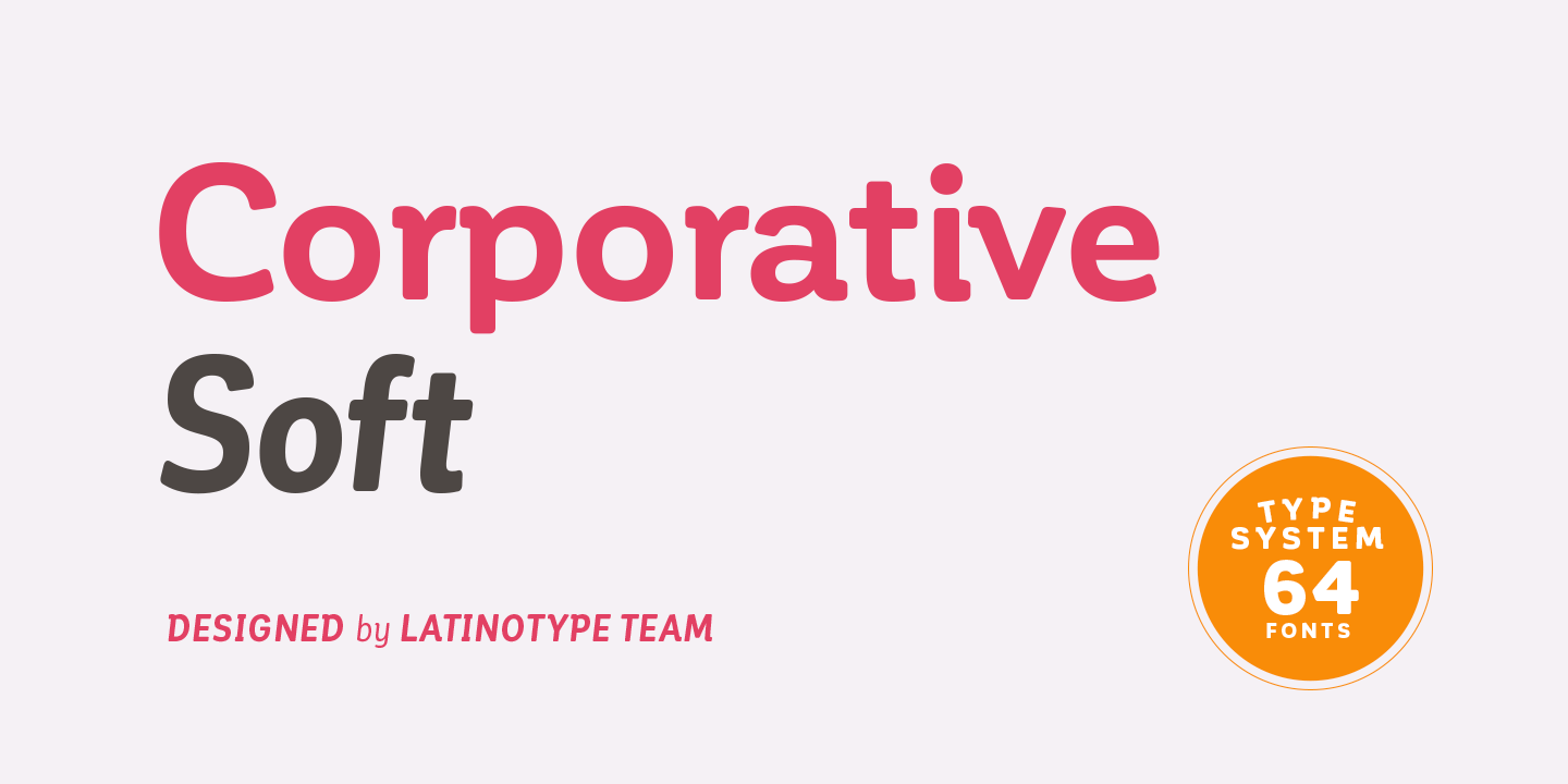 Пример шрифта Corporative Soft