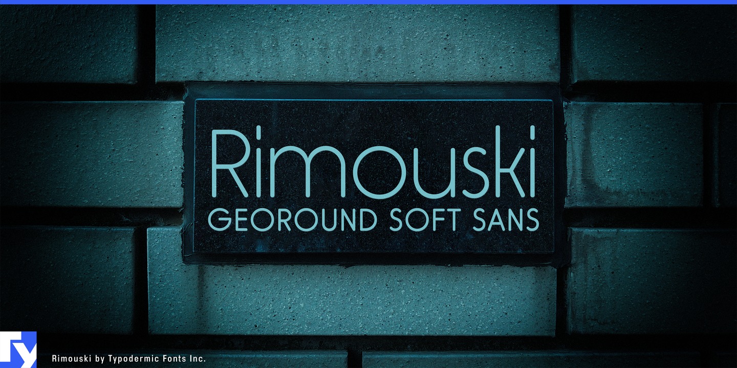Пример шрифта Rimouski