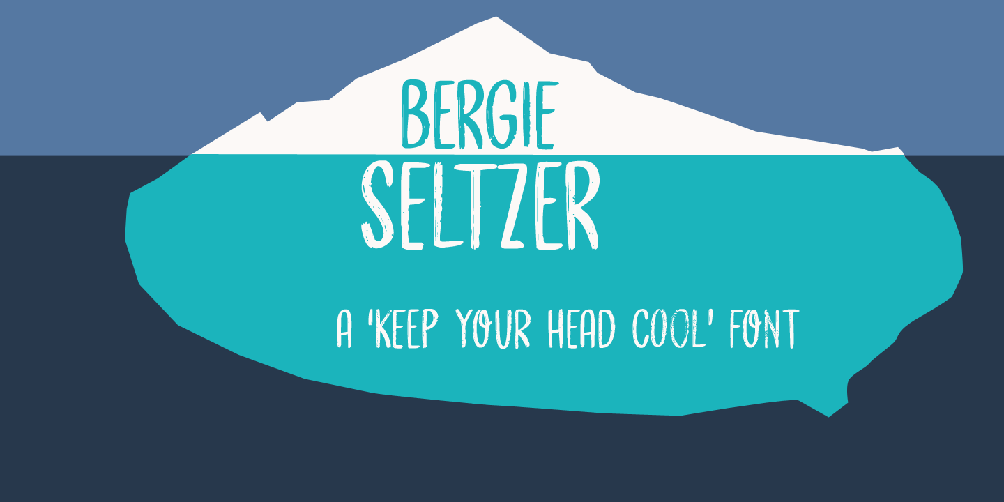 Пример шрифта Bergie Seltzer