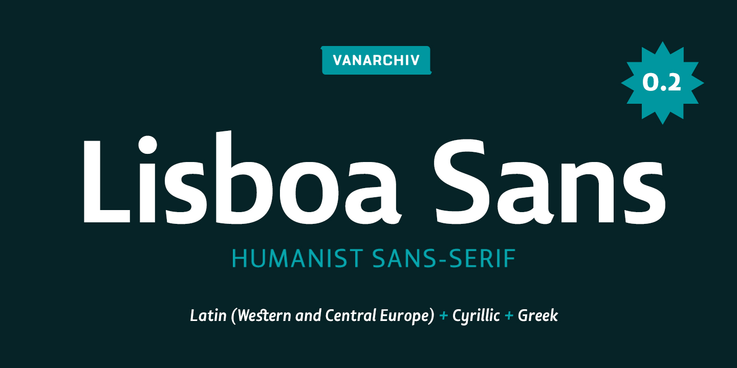 Пример шрифта Lisboa Sans