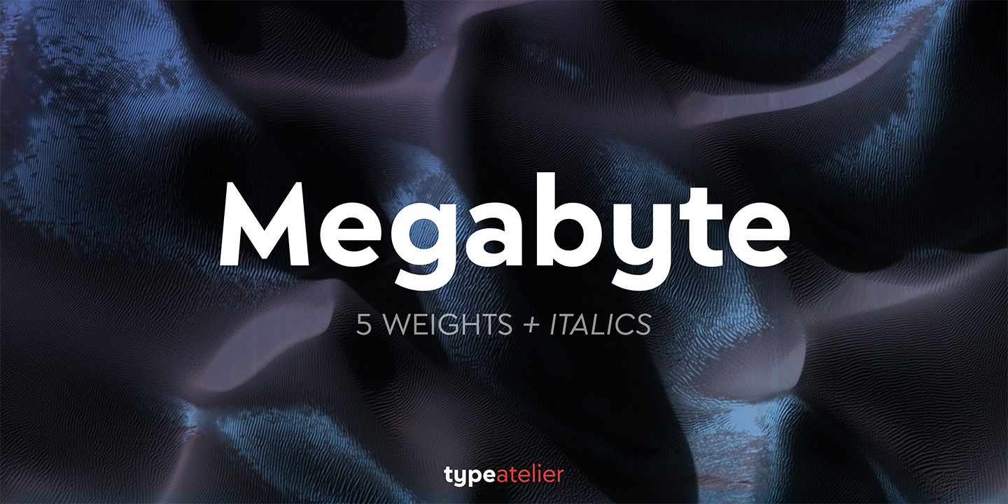 Пример шрифта Megabyte