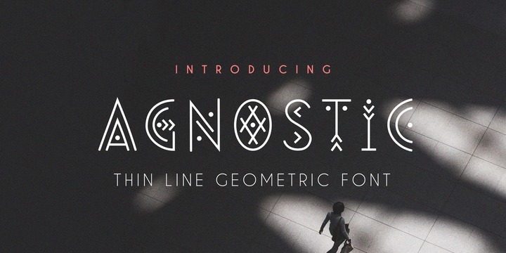 Пример шрифта Agnostic Font