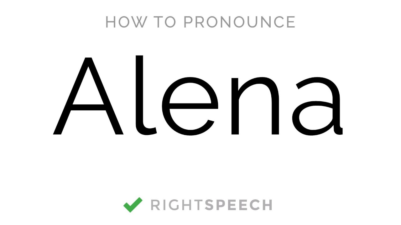 Пример шрифта Alena