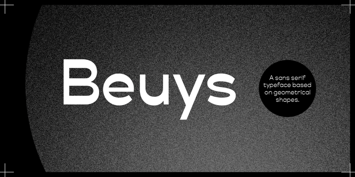 Пример шрифта Beuys