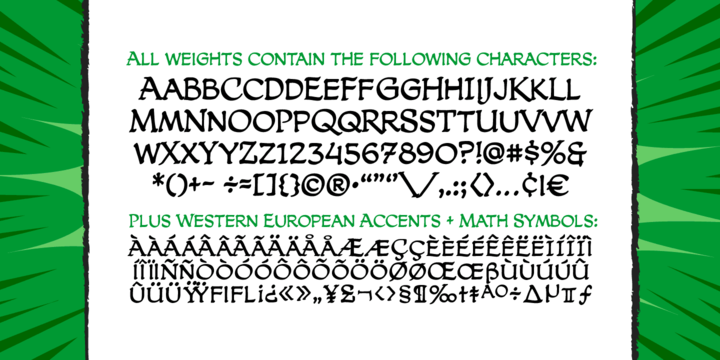 Пример шрифта CC Dreamland Lower Bold Italic