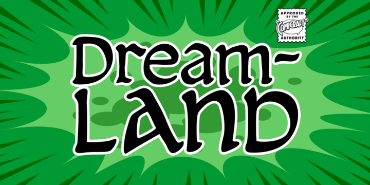 Пример шрифта CC Dreamland