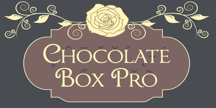 Пример шрифта Chocolate Box Pro