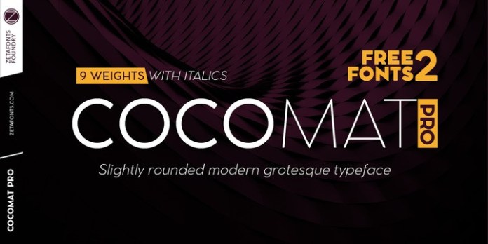 Пример шрифта Cocomat Pro