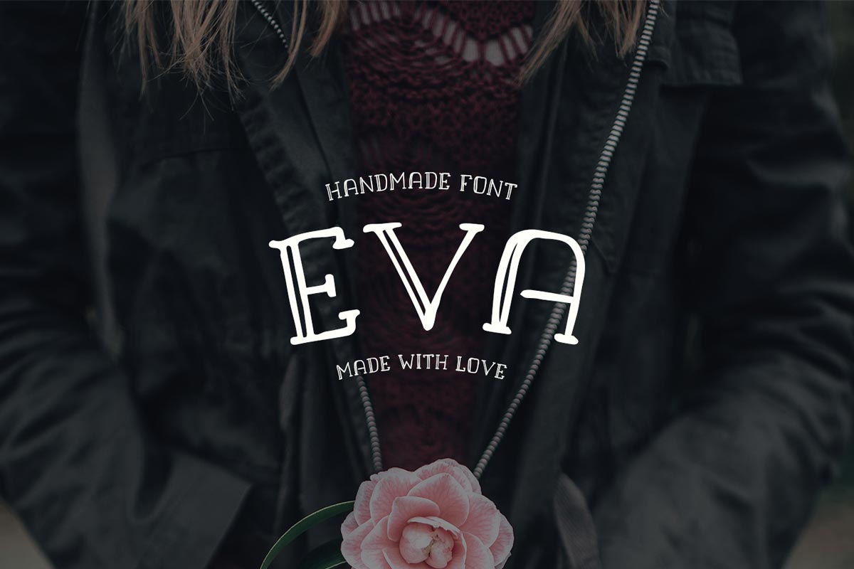 Пример шрифта Eva