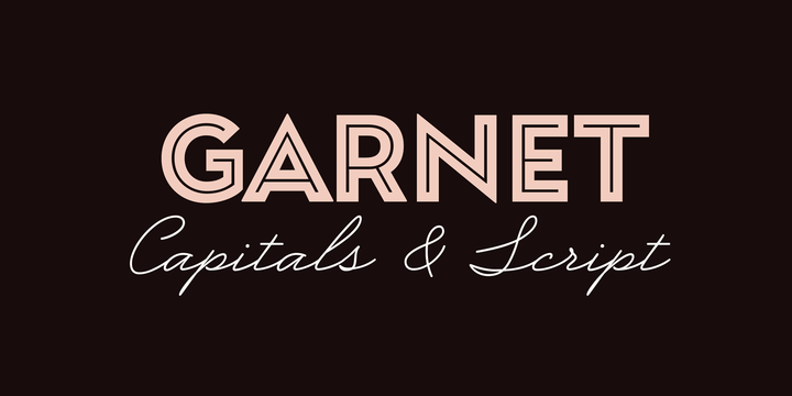 Пример шрифта Garnet