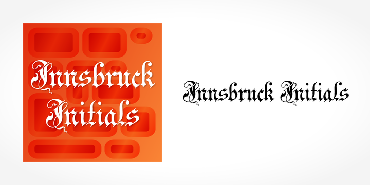 Пример шрифта Innsbruck Initials