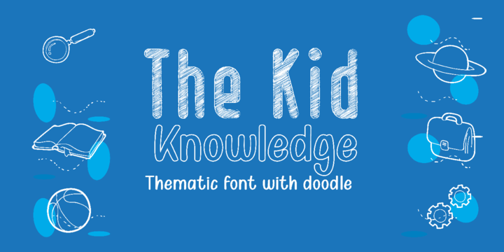 Пример шрифта Kid Knowledge