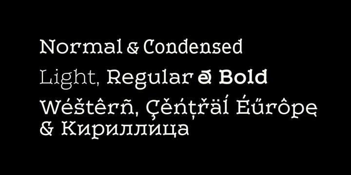 Пример шрифта Leto Two Condensed Regular