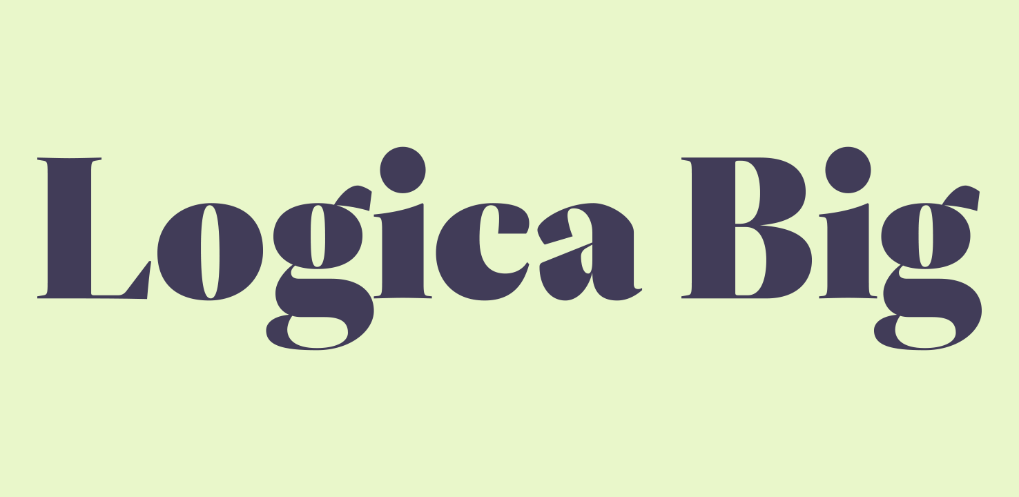 Пример шрифта Logica Big