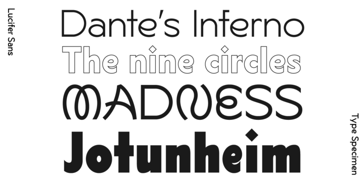 Пример шрифта Lucifer Sans SemiBold Italic