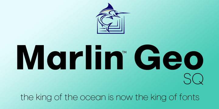 Пример шрифта Marlin Geo Slant Extra Black