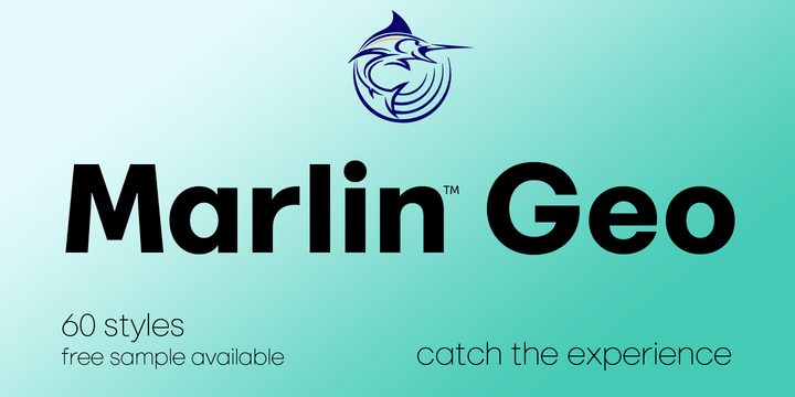 Пример шрифта Marlin Geo