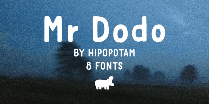 Пример шрифта Mr Dodo