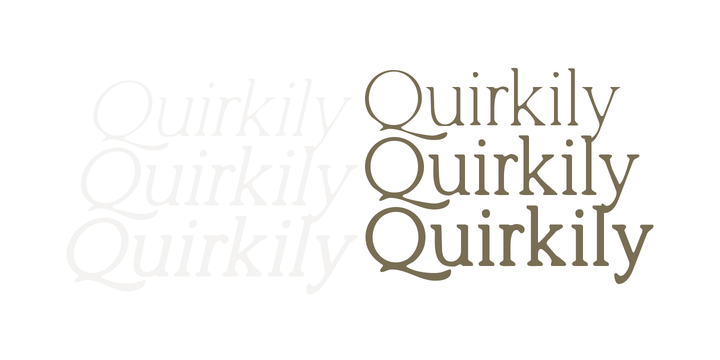 Пример шрифта Quirkily Bold Italic