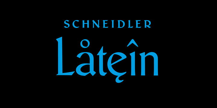 Пример шрифта Schneidler Latein