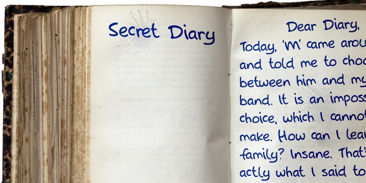 Пример шрифта Secret Diary Regular