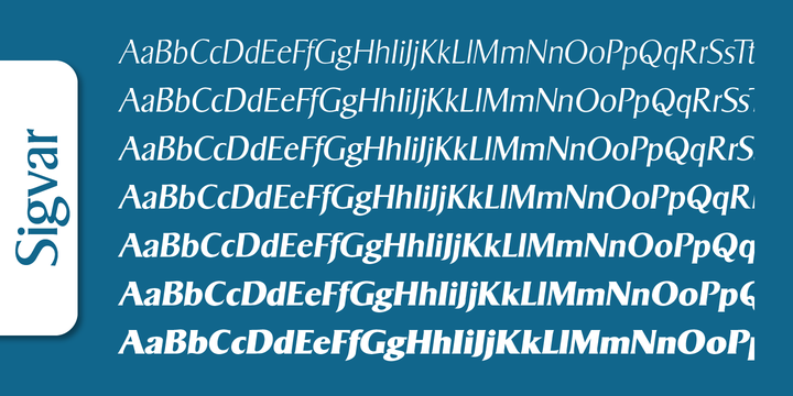 Пример шрифта Sigvar Serial Medium Italic