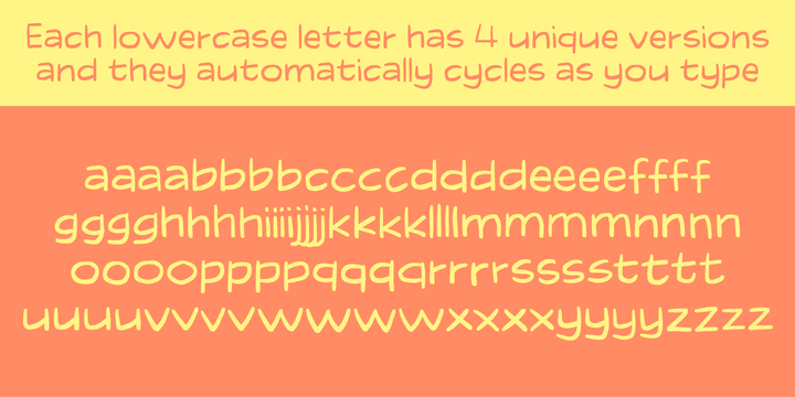 Пример шрифта Tasty Chat Italic