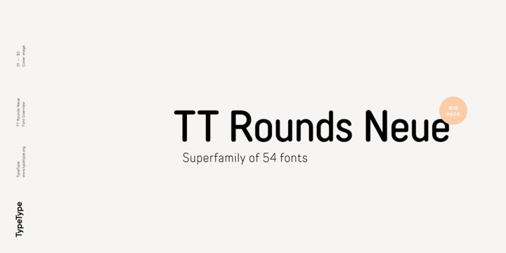 Пример шрифта TT Rounds Neue
