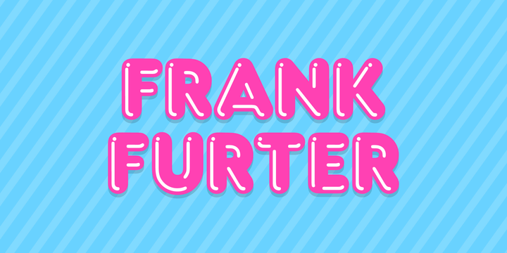 Пример шрифта Frankfurter