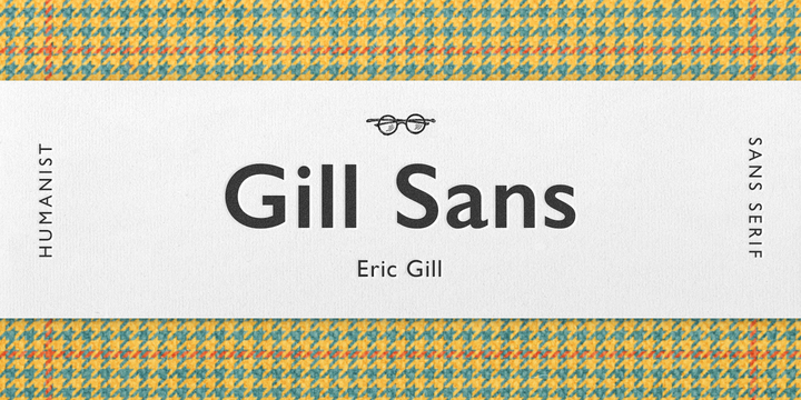 Пример шрифта Gill Sans