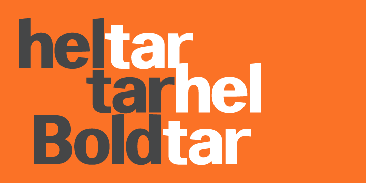Пример шрифта Heltar Medium