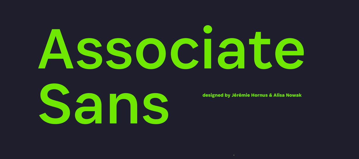 Пример шрифта Associate Sans