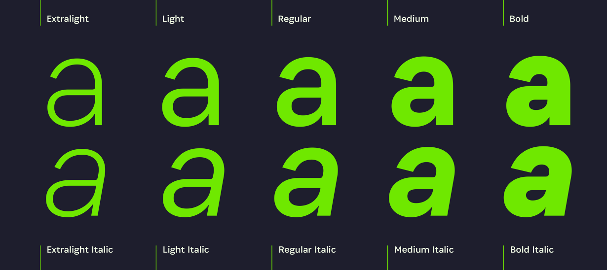 Пример шрифта Associate Sans Extra light Italic