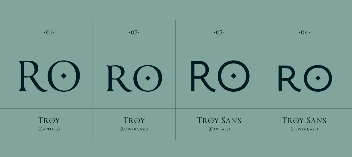 Пример шрифта Troy Sans Regular