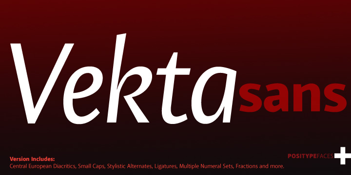 Пример шрифта Vekta Sans