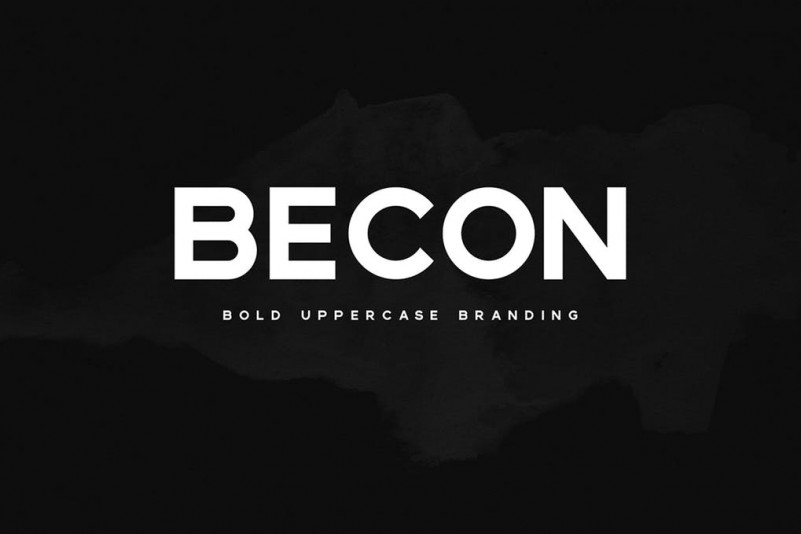 Пример шрифта Becon