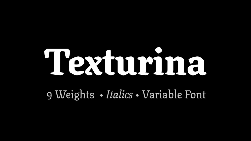 Пример шрифта Texturina